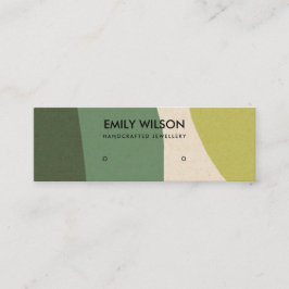 CARTÃO DE VISITA MINI MODERN ABSTRATO VERDE LIMÃO KRAFT ART STUD EXIBIR