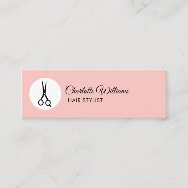 Cartão De Visita Mini Modern Friseur Visitenkarte (Frente)