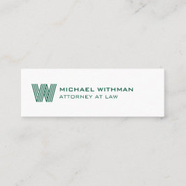 CARTÃO DE VISITA MINI MODERN LINE MONOGRAM  BUSINESS LOGO 