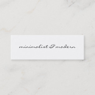 Cartão De Visita Mini moderno & minimalista