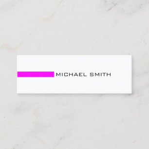 Cartão De Visita Mini Moderno minimalista da Fuchsia Professional