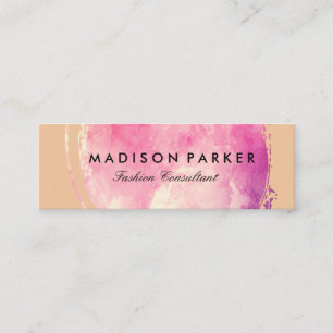 Cartão De Visita Mini Mola d'água Contemporânea Bruta