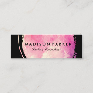 Cartão De Visita Mini Mola d'água Contemporânea Bruta