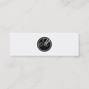 Cartão De Visita Mini Monograma simples