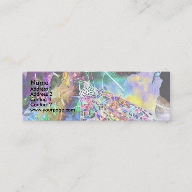 Cartão De Visita Mini Mundo das Letras (Frente)