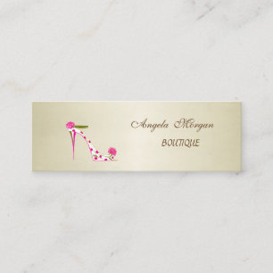 Cartão De Visita Mini Na moda de Elegante Profissional Moderno - Salto