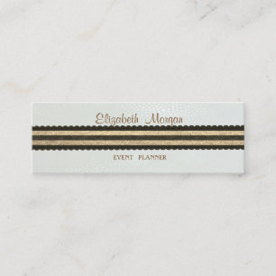 Cartão De Visita Mini Na moda profissional elegante moderno, stripteado
