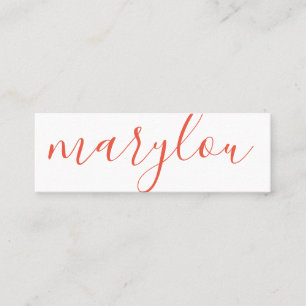 Cartão De Visita Mini Na moda profissional   Série Signature