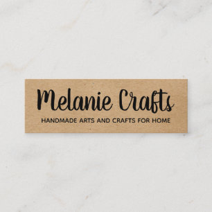 Cartão De Visita Mini Natural Artes e Artesanatos