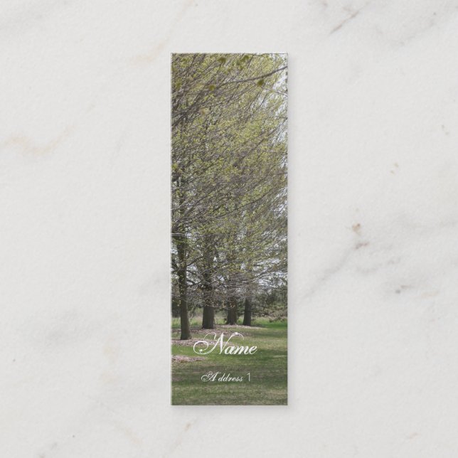 Cartão De Visita Mini Negócio magro (Frente)