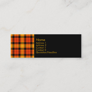 Cartão De Visita Mini No. 0021 do Tartan