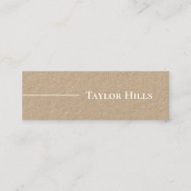 Nome da linha moderna minimalista Kraft