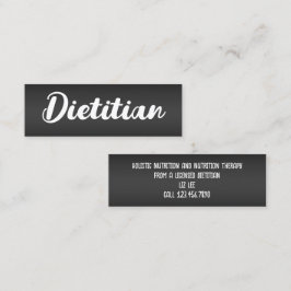 Cartão De Visita Mini Nutrição Dietitiana de Foodie