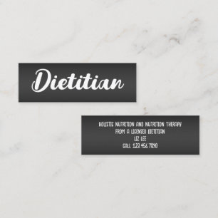 Cartão De Visita Mini Nutrição Dietitiana de Foodie