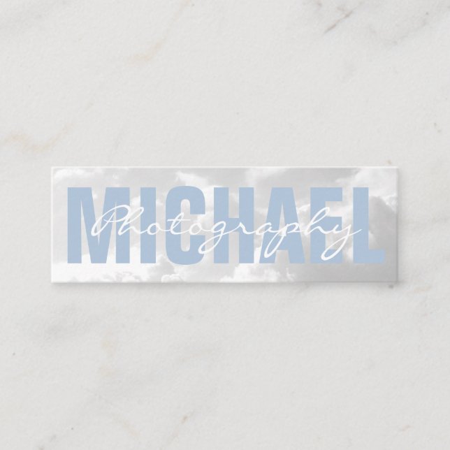 Cartão De Visita Mini Nuvens | Fotografia (Frente)