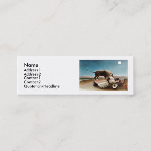 Cartão De Visita Mini O cigano de sono de Rousseau "" (1897)