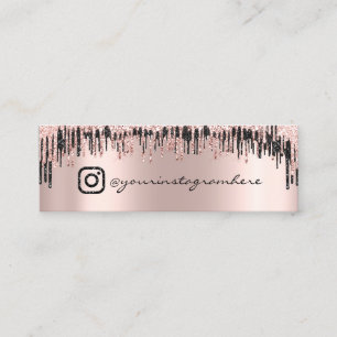 Cartão De Visita Mini O logotipo social dos meios de Instagra aumentou