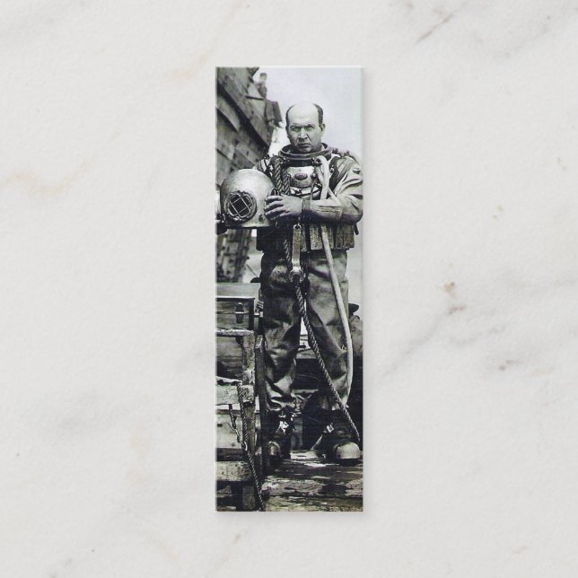 Cartão De Visita Mini O mergulhador (Frente)