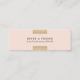 Cartão De Visita Mini O ouro chique moderno elegante de KraftPrinted