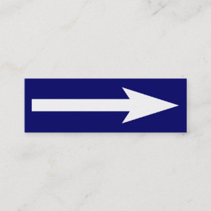 Cartão De Visita Mini O ponto inteiro - Azul escuro e branco