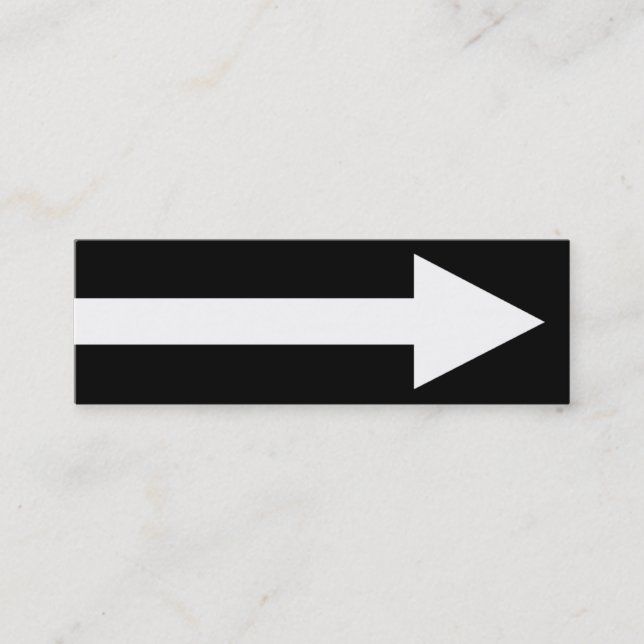 Cartão De Visita Mini O ponto inteiro II - preto e branco (Frente)