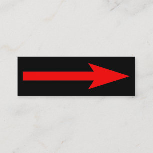 Cartão De Visita Mini O ponto inteiro - preto e vermelho