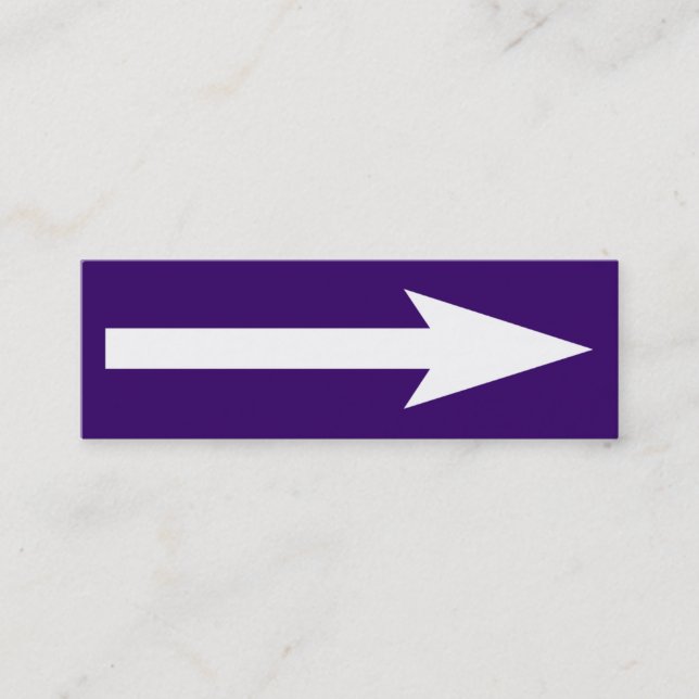 Cartão De Visita Mini O ponto inteiro - violeta e branco escuros (Frente)