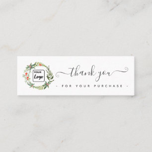 Cartão De Visita Mini Obrigado de logotipo personalizado da coroa holand