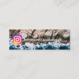 Cartão De Visita Mini Oceano e praia