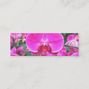 Cartão De Visita Mini Orquídea rosa, fotografia floral