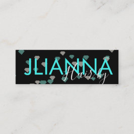 Cartão De Visita Mini Ouros flutuantes Maquiagem Unhas de Salão Eyelashe