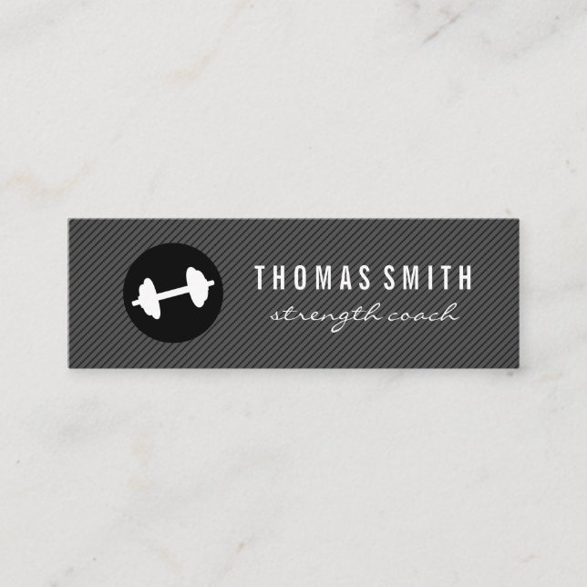 Cartão De Visita Mini Padrão de distribuição da Cinza escura de peso da  (Frente)