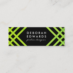 Cartão De Visita Mini Padrão de na moda com Textura Moderna