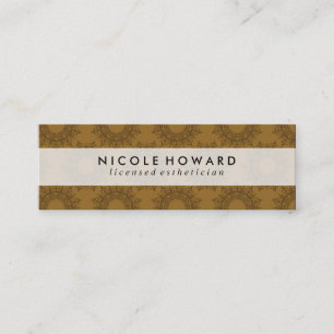 Cartão De Visita Mini Padrão do Ornamentado na moda