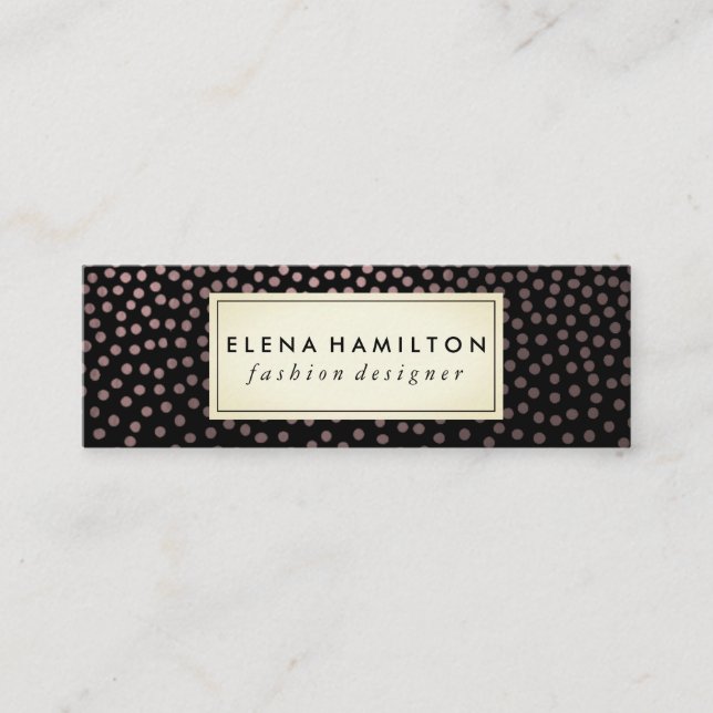 Cartão De Visita Mini Padrão Específico Luxe (Frente)