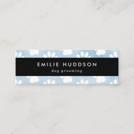 Cartão De Visita Mini Padrões De Patas, Cachorro, Cachorro-Walker, Compr