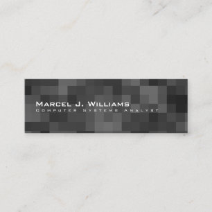 Cartão De Visita Mini Padrões profissionais modernos minimalistas de pix