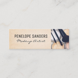 Cartão De Visita Mini Paleta Makeup e Pincéis