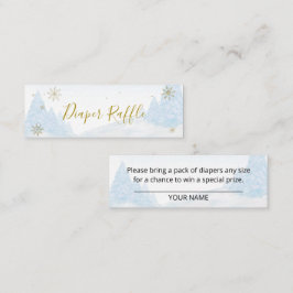 Cartão De Visita Mini Papais noeis Bebê Fralda de Natal Raffle