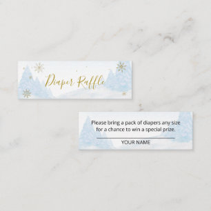 Cartão De Visita Mini Papais noeis Bebê Fralda de Natal Raffle