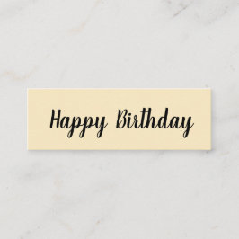 Cartão De Visita Mini Parabéns/No Seu Dia Especial