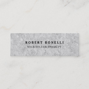 Cartão De Visita Mini Parede de Cinzas Única Profissional Magra