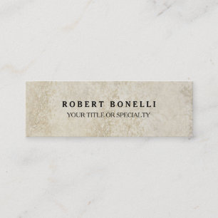 Cartão De Visita Mini Parede de Pedra Única Profissional Magra