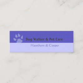 Cartão De Visita Mini Pás Roxas Padrão Mínimo Roxo