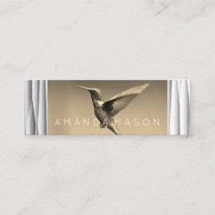 Cartão De Visita Mini Pássaro de Humming  Fotógrafo