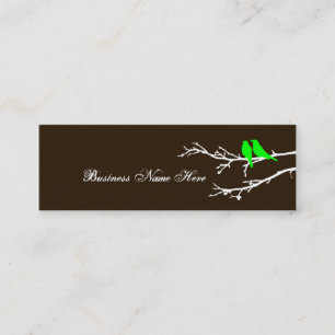 Cartão De Visita Mini pássaros da modificação