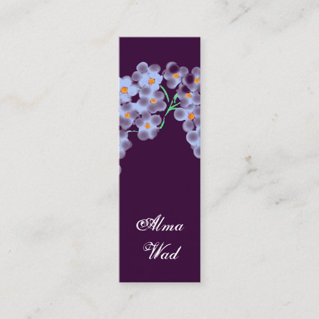 Cartão De Visita Mini Pequenas flores (Frente)