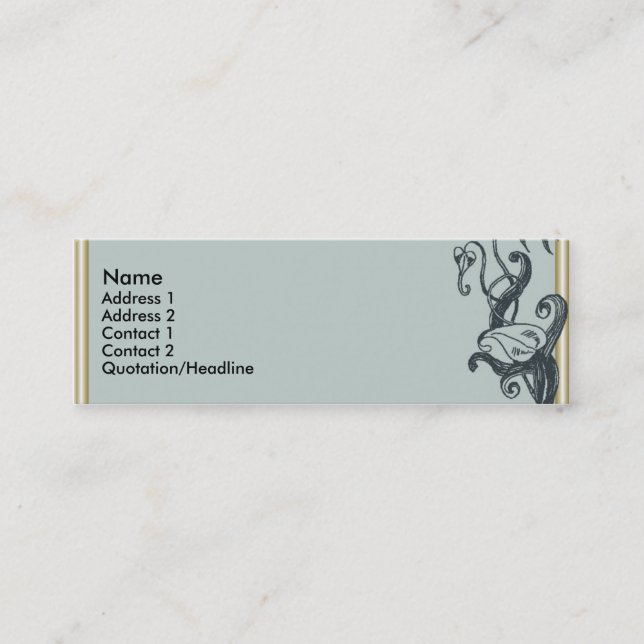 Cartão De Visita Mini Pequeno Jack (Frente)