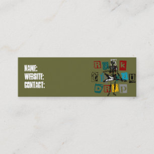 Cartão De Visita Mini Perfil/cartões de visitas de Skeletion do balancim