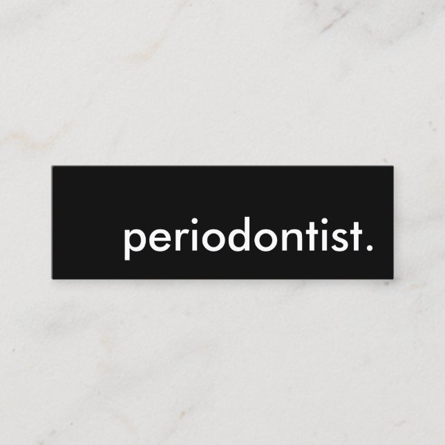 Cartão De Visita Mini periodontista. (Frente)